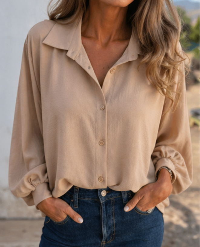 Chemise Élégance Moderne Manches Longues